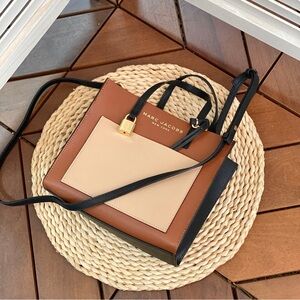 Marc Jacobs Tan, Cream, and Black Tote